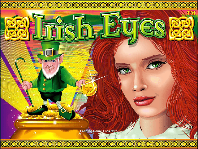Irish Eyes online slots game logo