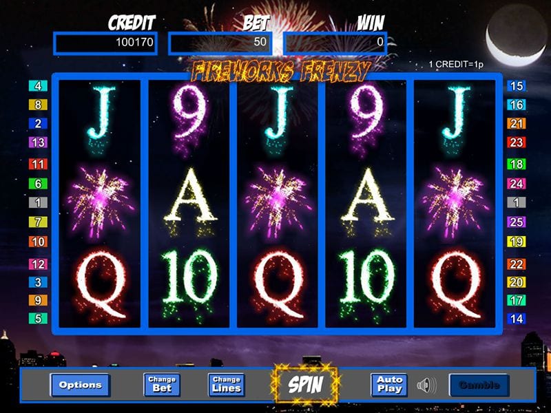 Fireworks Frenzy Online Slots Gameplay