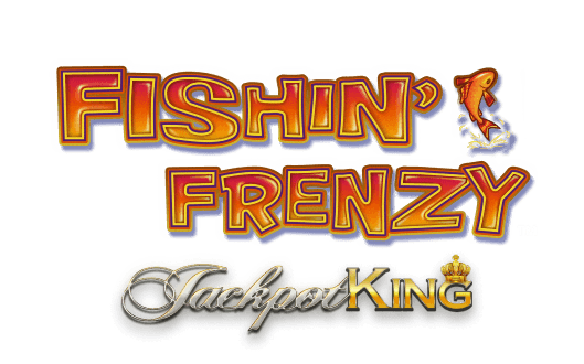 Fishin' Frenzy Jackpot King Slot Logo