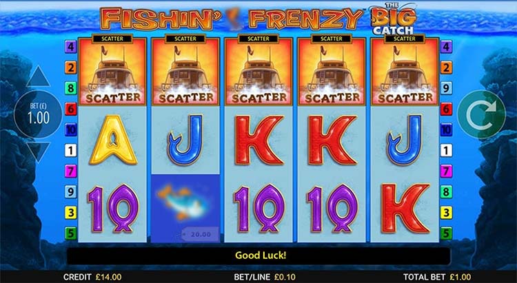 Fishin' Frenzy: The Big Catch Slot Gameplay