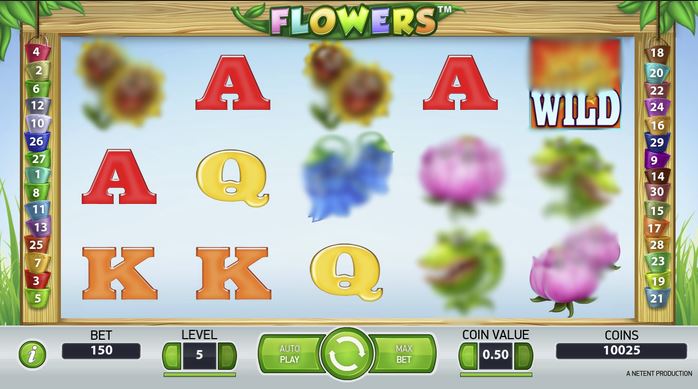 Flowers Slot Gameplay