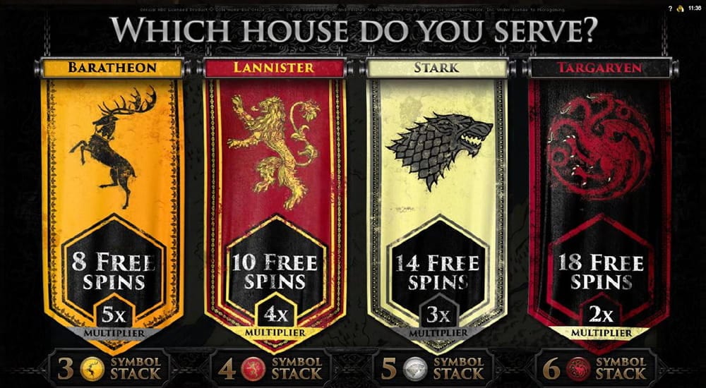 Game of Thrones 243 ways Free Spins