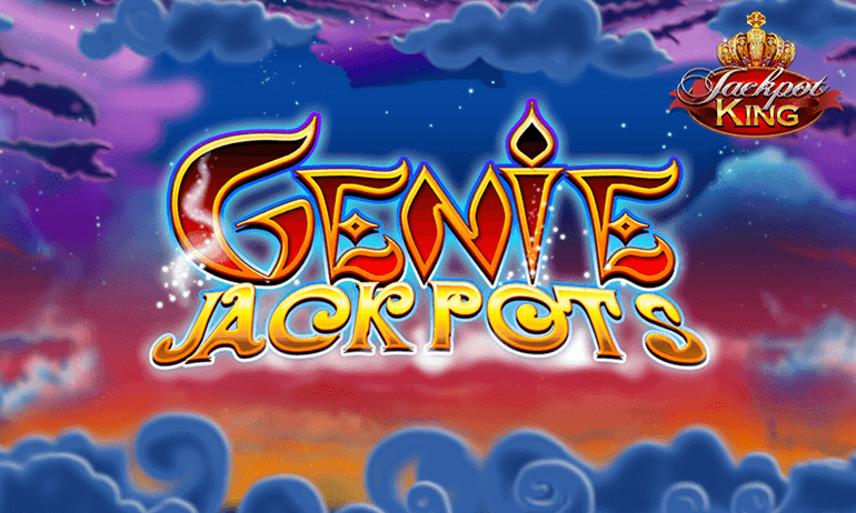 Genie Jackpots Jackpot King Slot Logo Wizard Slots
