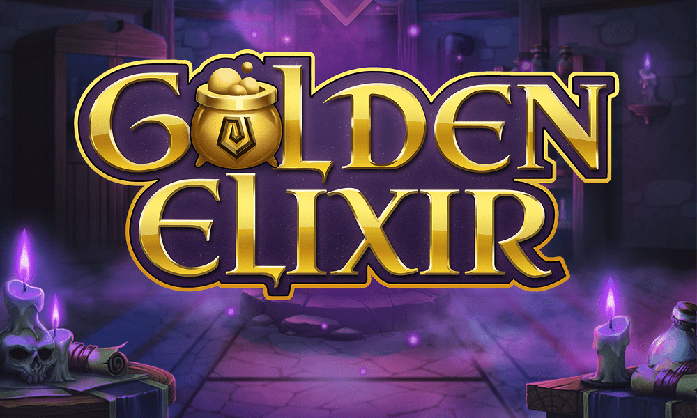 Golden Elixir Slot Logo Wizard Slots