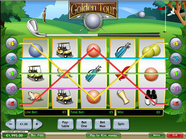 Golden Tour Slot Reels