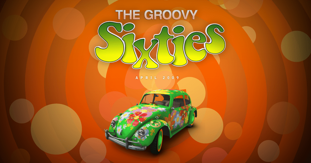 Retro Groovy 60's online slots game logo