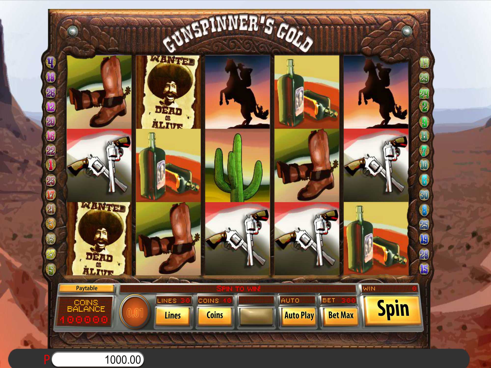 Gunspinners Gold Slot Game