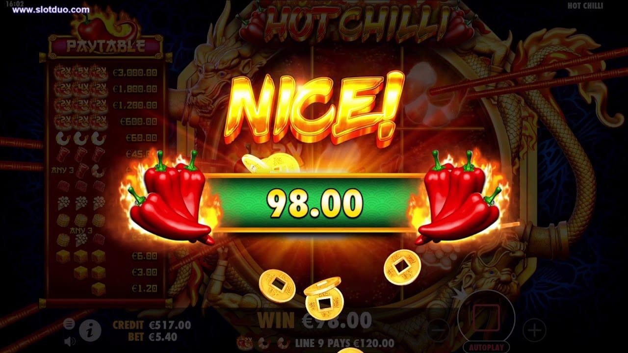 Hot Chilli Gameplay Casino