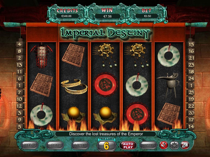 imperial destiny slots gameplay