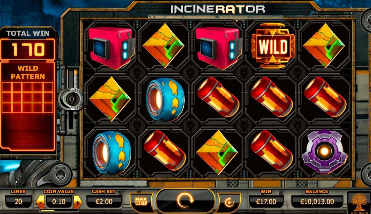 Incinerator Online slots game gameplay