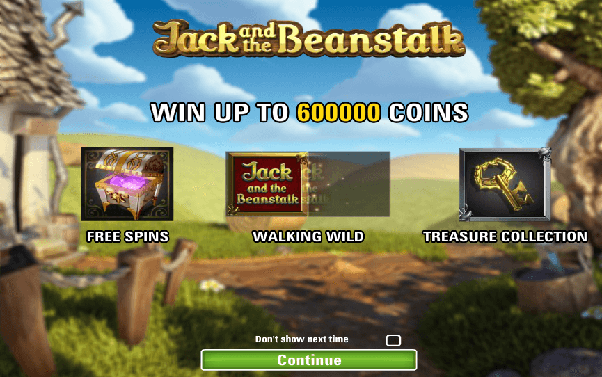 jack and the beanstalk Slots Bonus