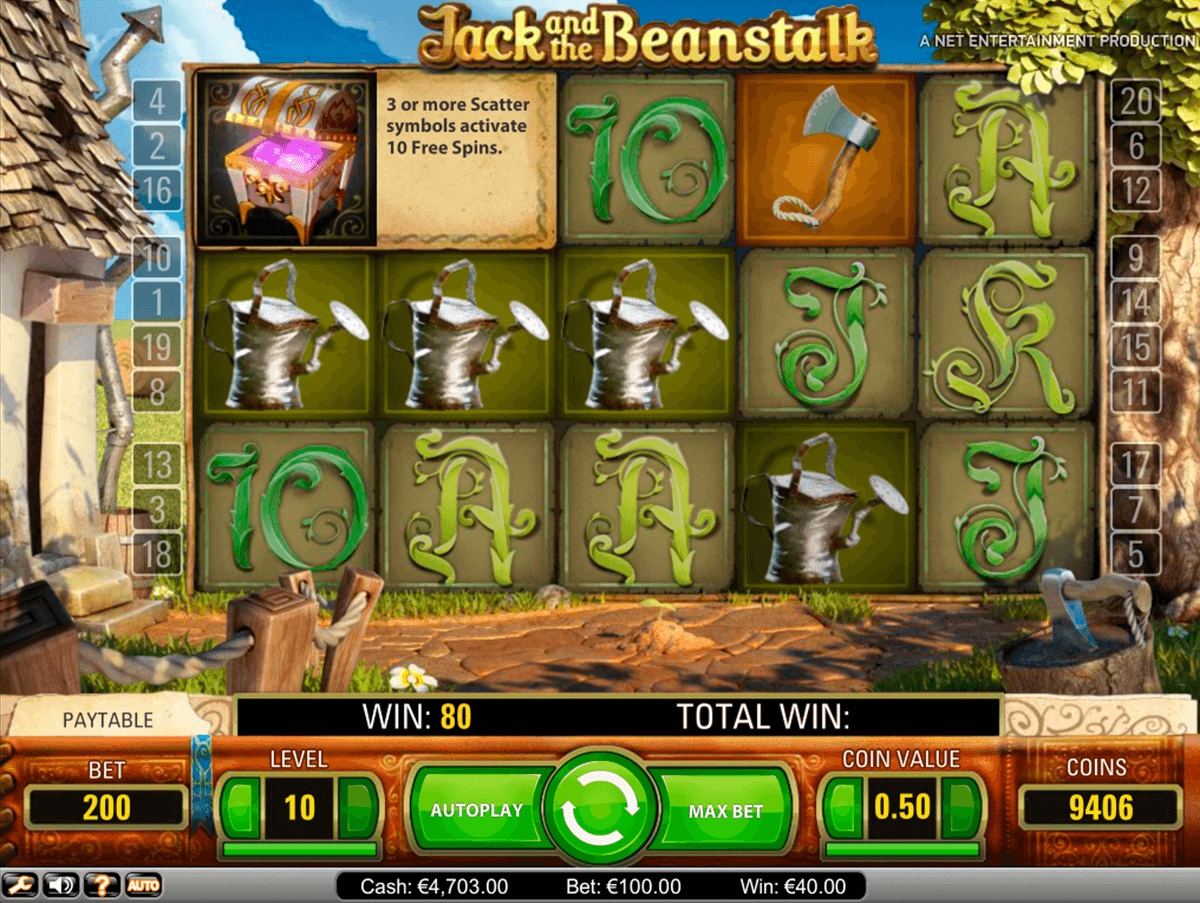 jack and the beanstalk Slot Gameplay