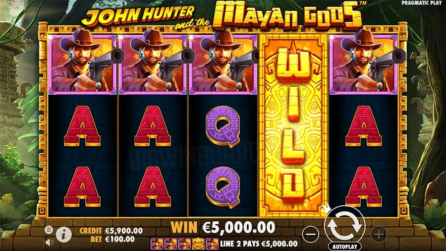 John Hunter and the Mayan Gods Slots Wild