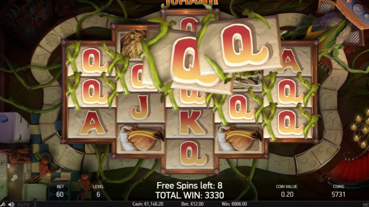 Jumanji Slot Gameplay