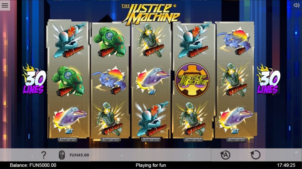 justice machine gameplay
