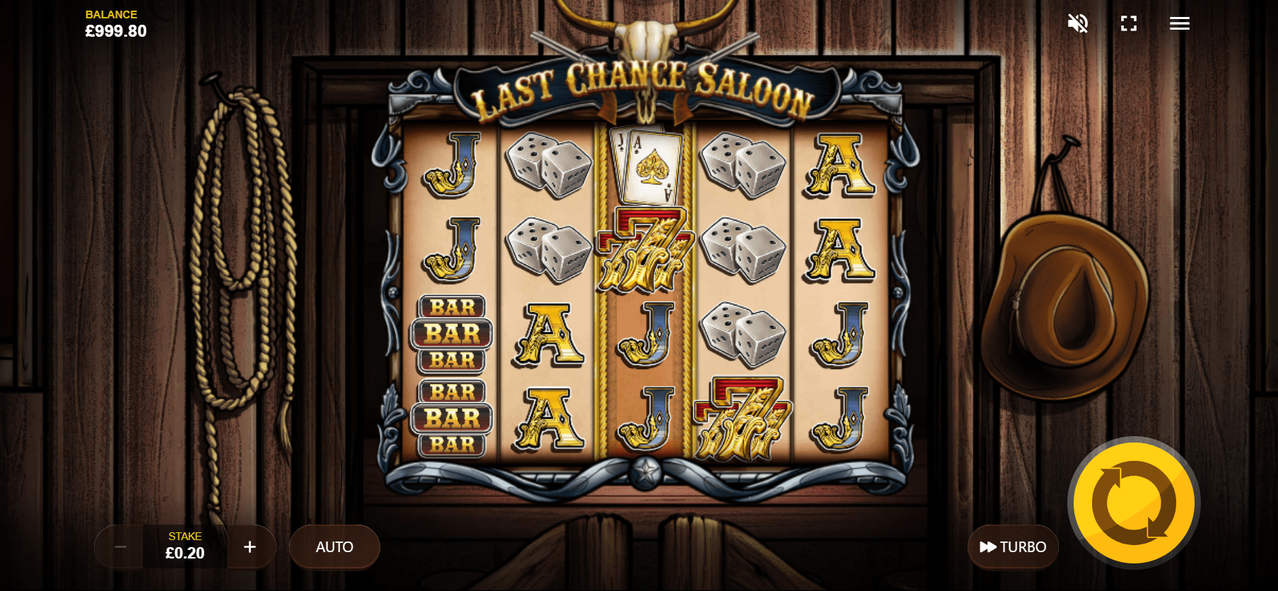 Last Chance Saloon Slot Gameplay