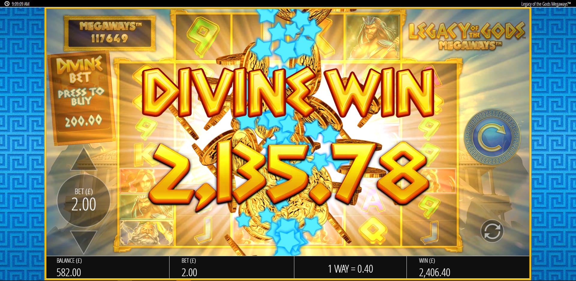 Legacy of the Gods Megaways Slot Big Win