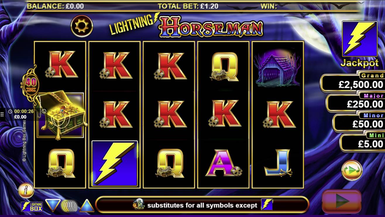 Lightning Horseman Slot Gameplay