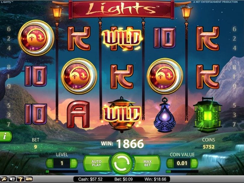 Lights online slots game logo
