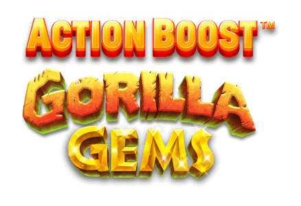 Action Boost Gorilla Gems Slot Logo Wizard Slots