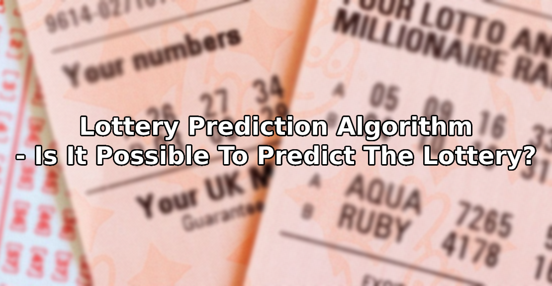 Lottery Prediction Algorithm