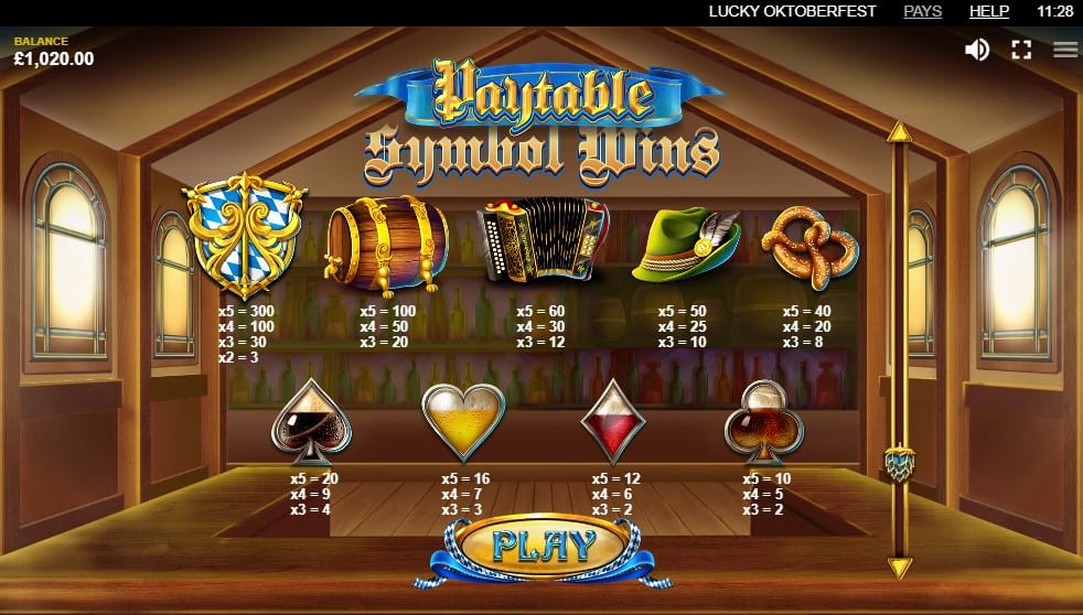 Lucky Oktoberfest Slot Symbols