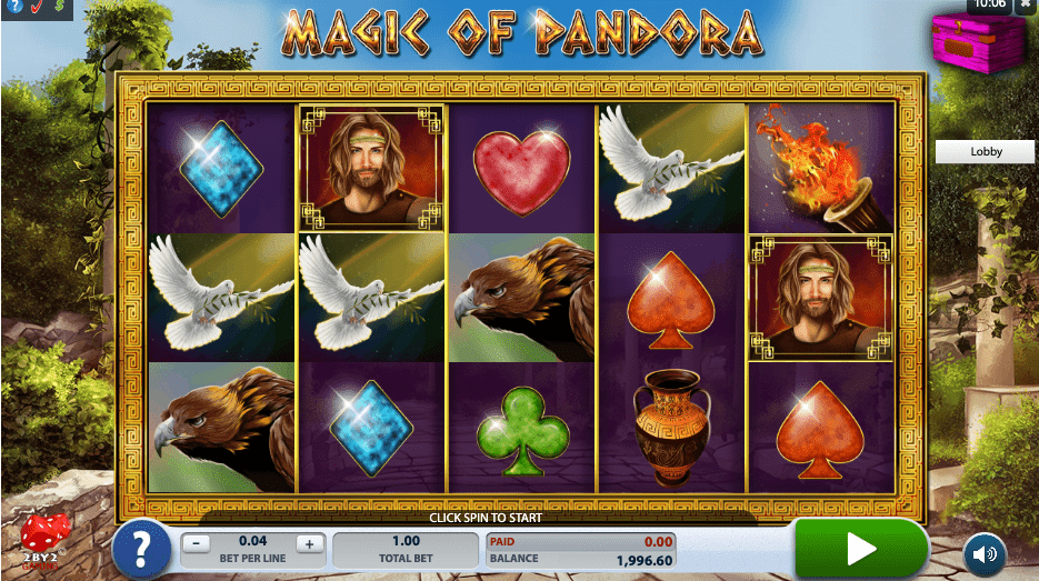 magic of pandora slots Online