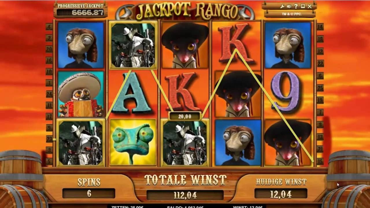 Jackpot Rango online slots game win lines