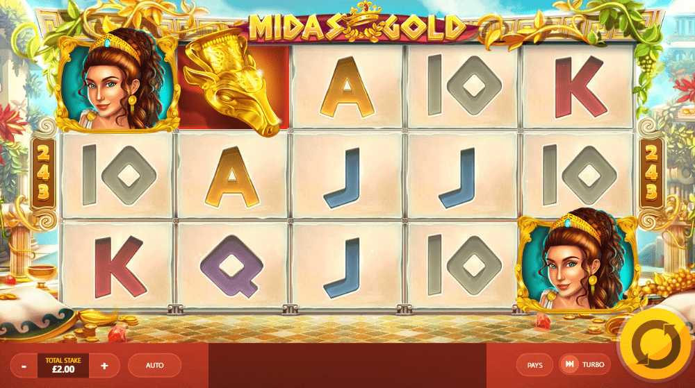 Midas Golden Touch, play it online at PokerStars Casino