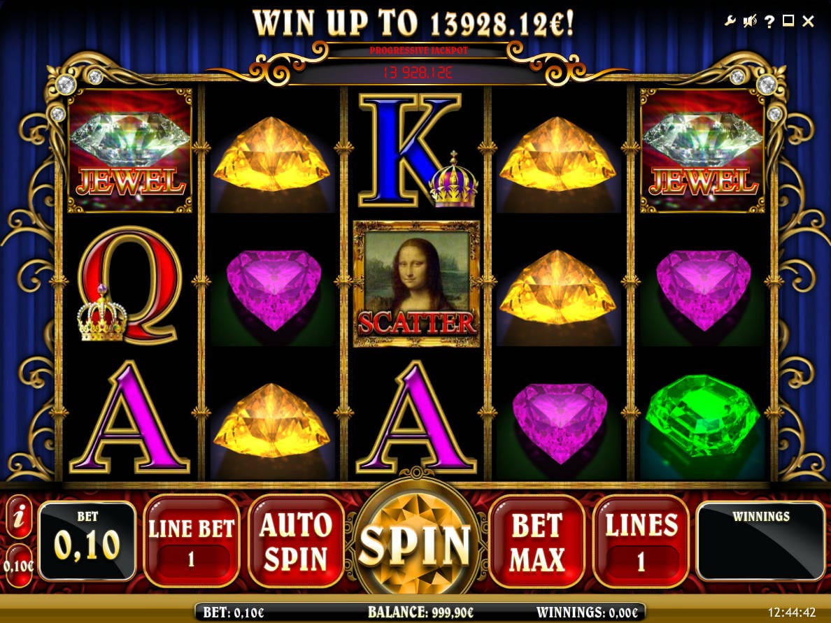 Mona Lisa Jewels online slots game gameplay