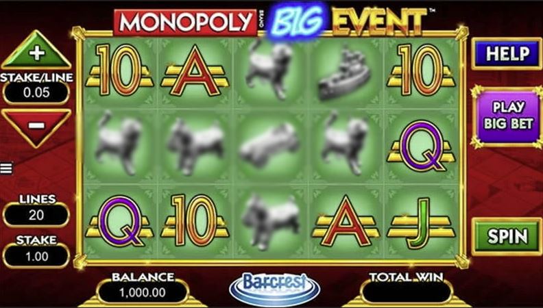 Monopoly Big Event Slot Gameplay