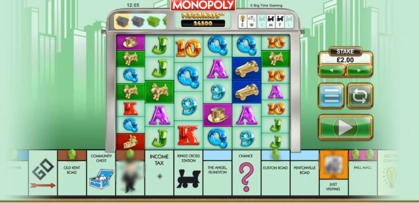 Monopoly Megaways Slot Gameplay