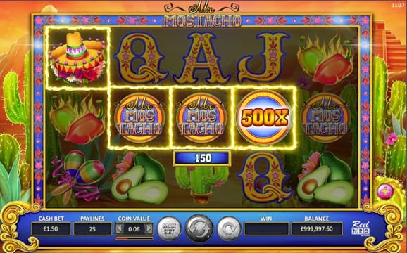 Mr Mostacho Slots Reels