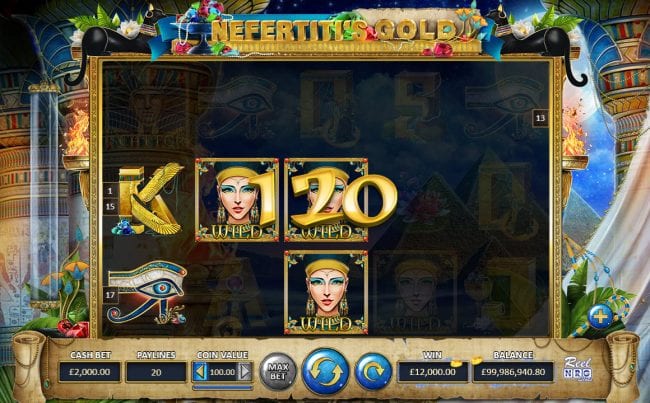 Nefertiti's Gold Slots UK