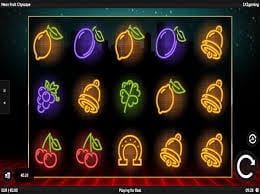 Neon Fruit Cityscape Slots Game