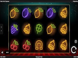 Neon Fruit Cityscape Slots Game