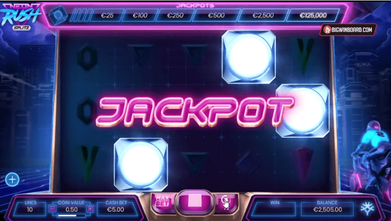 Neon Rush Jackpot Slots