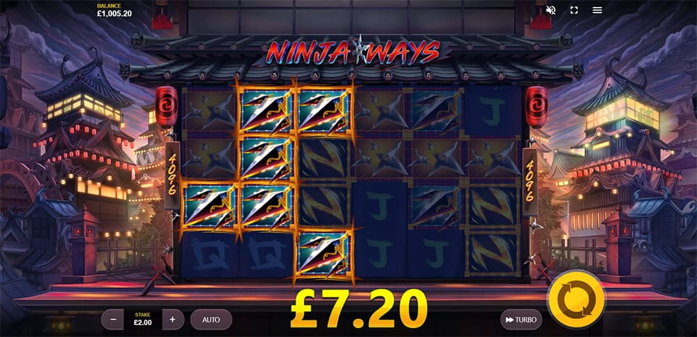 Ninja Ways Slot Reels Win