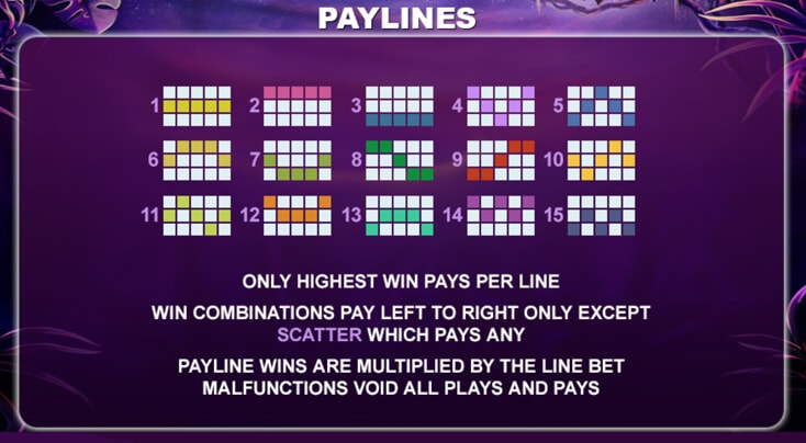 Panther Moon Slot Paylines