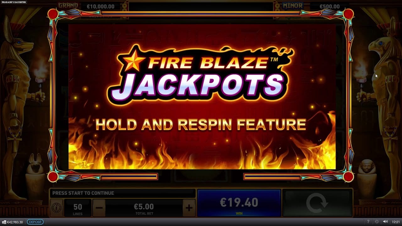 Pharaoh’s Daughter Fire Blaze Jackpots Slots Features