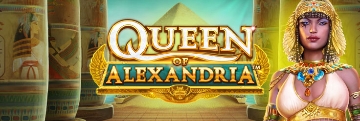 Queen of Alexandria Slot Logo Wizard Slots