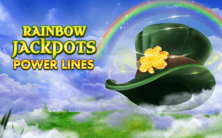 Rainbow Jackpots Power Lines Slot logo Wizard Slots