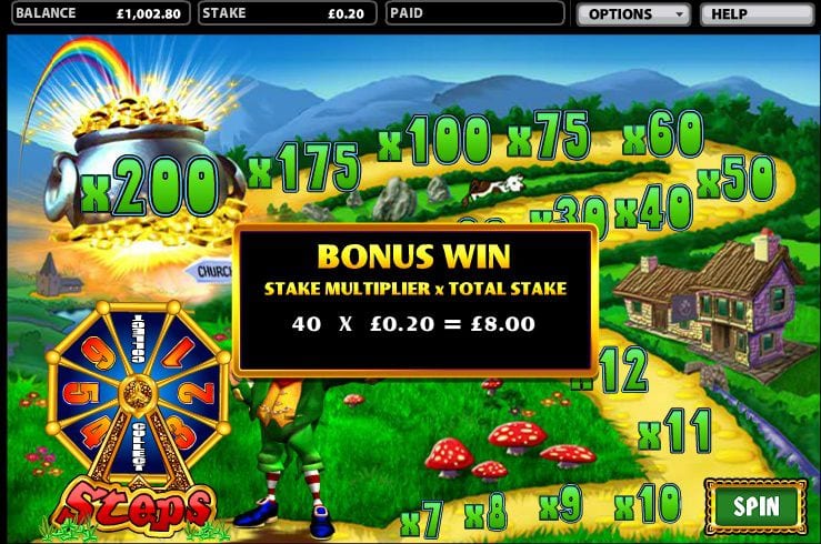 Rainbow Riches Multiplier bonus