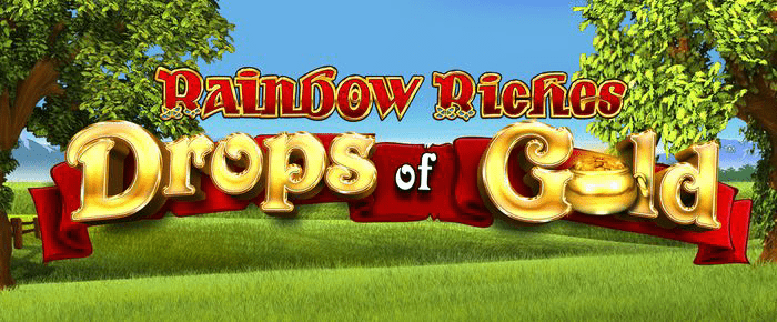 Rainbow Riches: Drops of Gold Slot Logo