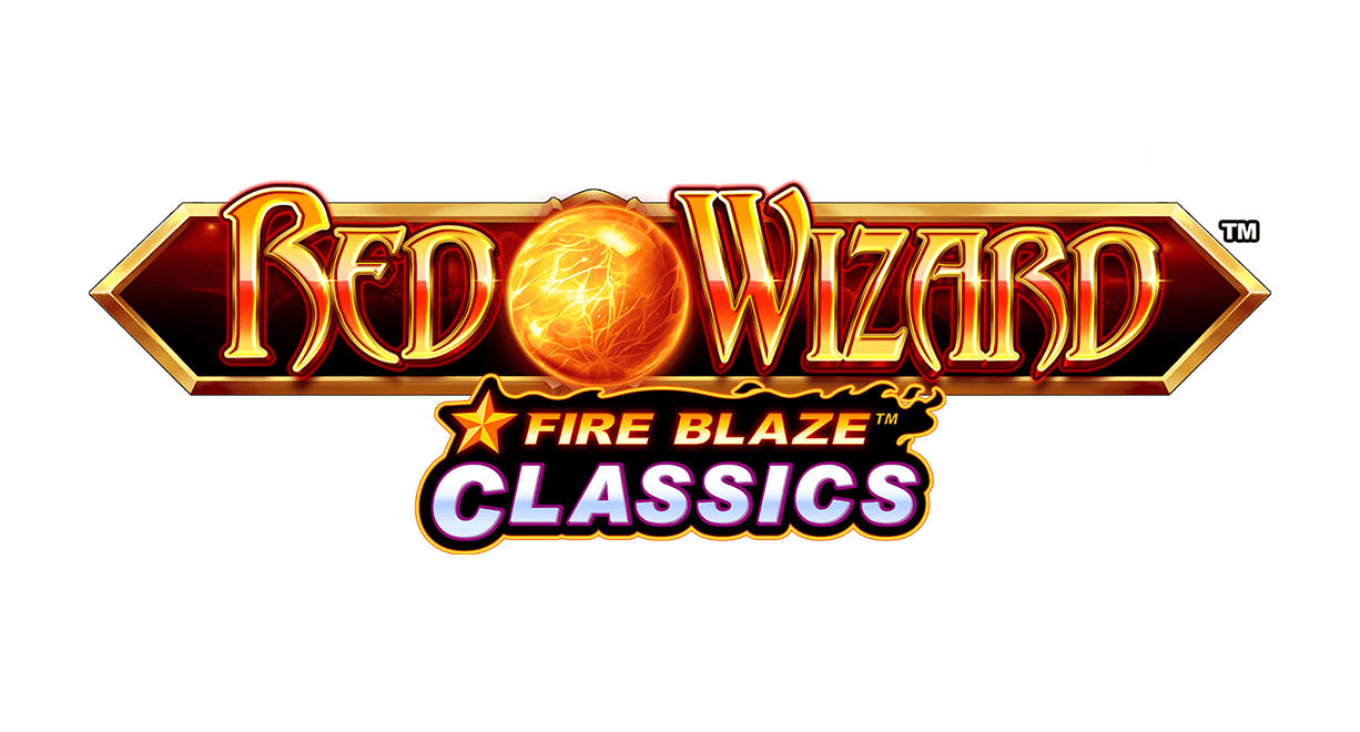 Red Wizard Fire Blaze Slot Logo Wizard Slots