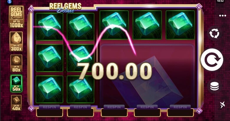 Reel Gems Deluxe Slots Reels