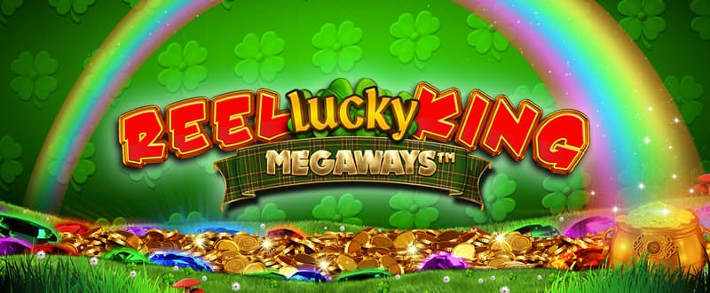 Reel Lucky King Megaways Slot Logo Wizard Slots