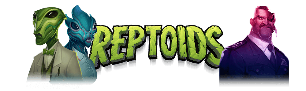 Reptoids Slots Game Logo