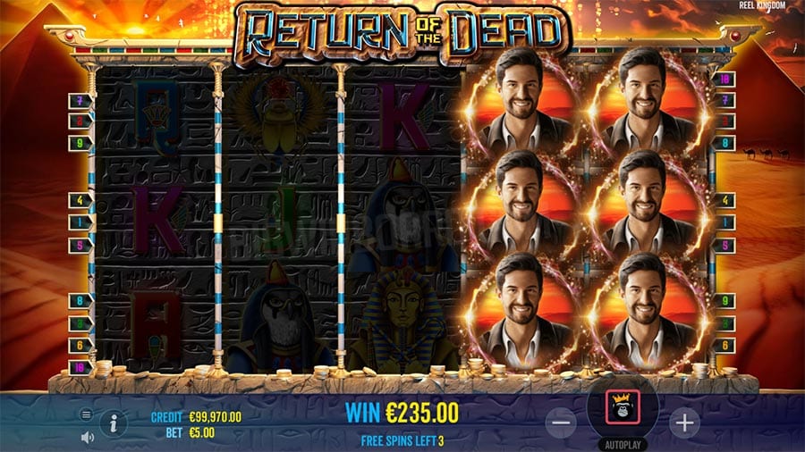 Return of the Dead Slots Reels