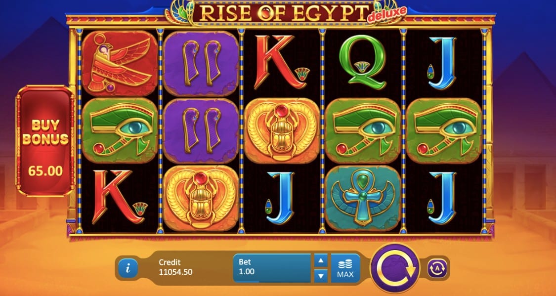 Rise of Egypt Deluxe Slots Gameplay